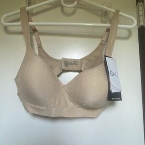 NWT Bali‎ Comfort Revolution Wire Free Nude Dot Bra 36B